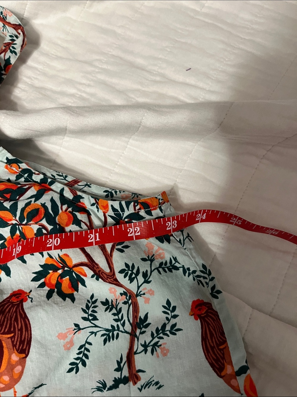 Printfresh Light Blue Hen & Orange Tree Smocked Pajama Set - Picture 9 of 10
